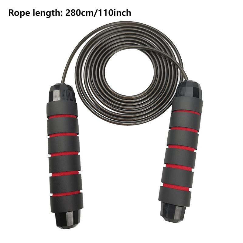 Adjustable Steel Speed Jump Rope with Foam Handles by HitMyNeed