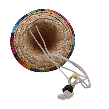 Adjustable Straw Sombrero Hat for Cats and Small Dogs by HitMyNeed