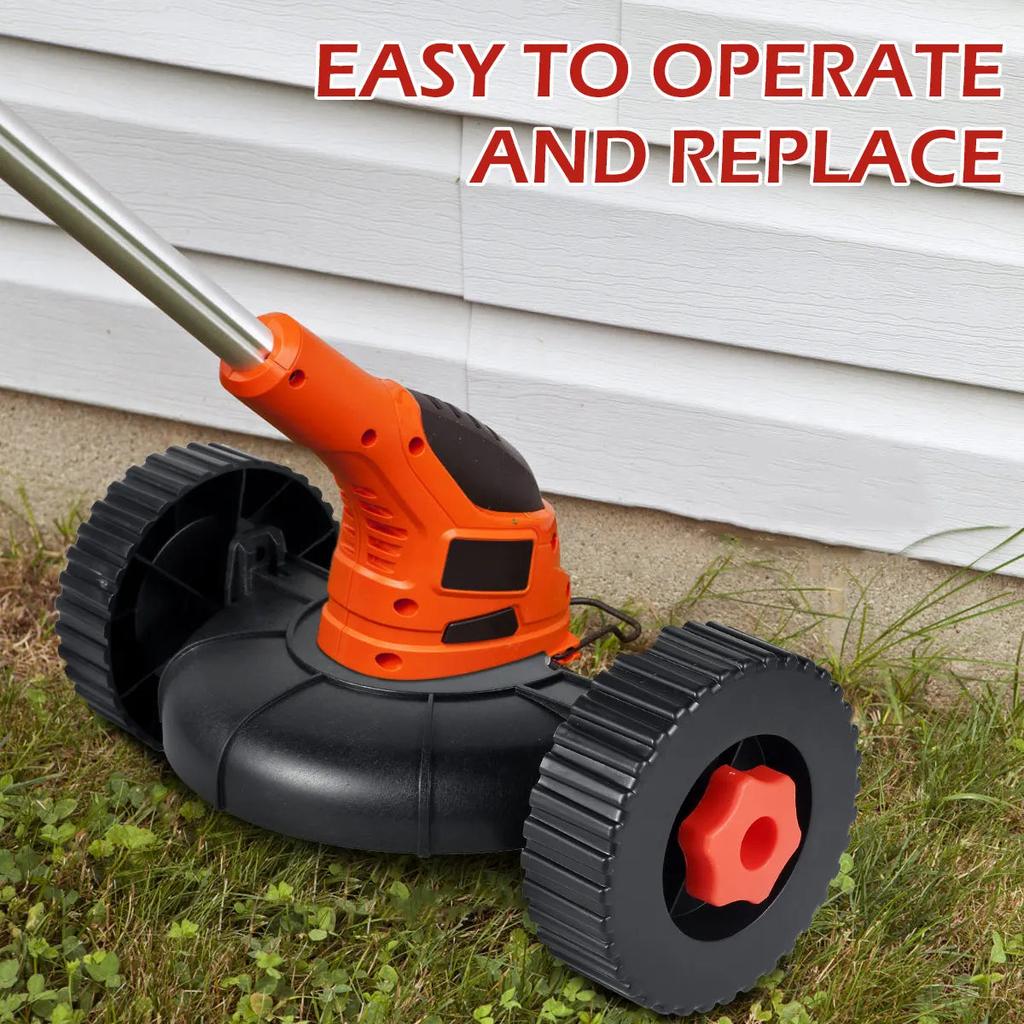 Adjustable Support Wheel Lawn Mower Trimmer Attachment by HitMyNeed