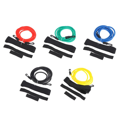 Adjustable Swim Training Resistance Belt with Latex Tube by HitMyNeed