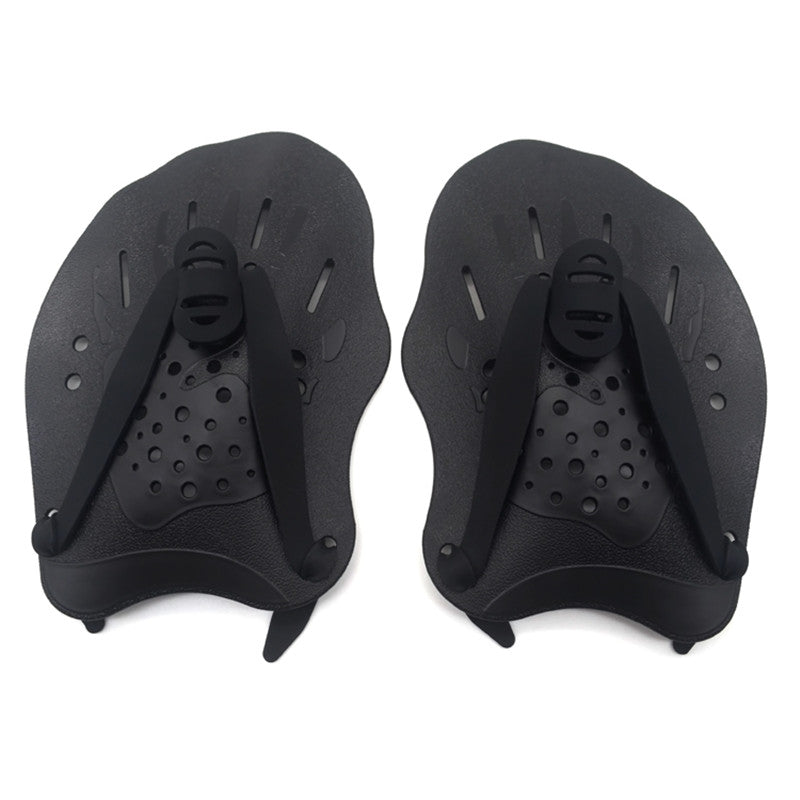 Adjustable Swimming Hand Paddles for Training black by HitMyNeed