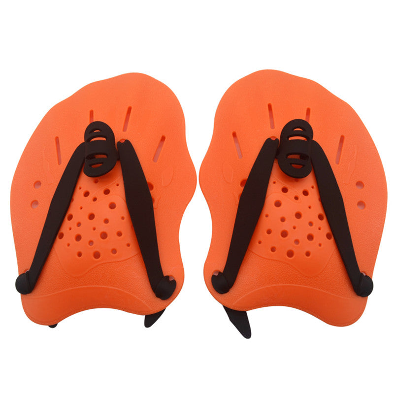Adjustable Swimming Hand Paddles for Training orange by HitMyNeed