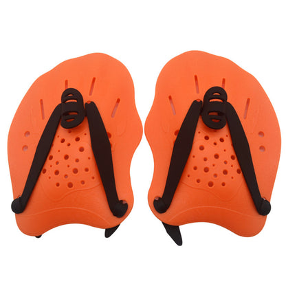 Adjustable Swimming Hand Paddles for Training orange by HitMyNeed
