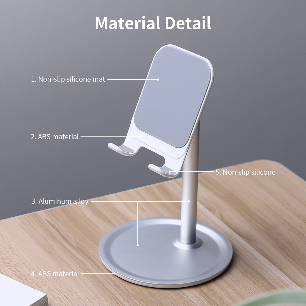 Adjustable Tablet and Phone Stand with Storage by HitMyNeed