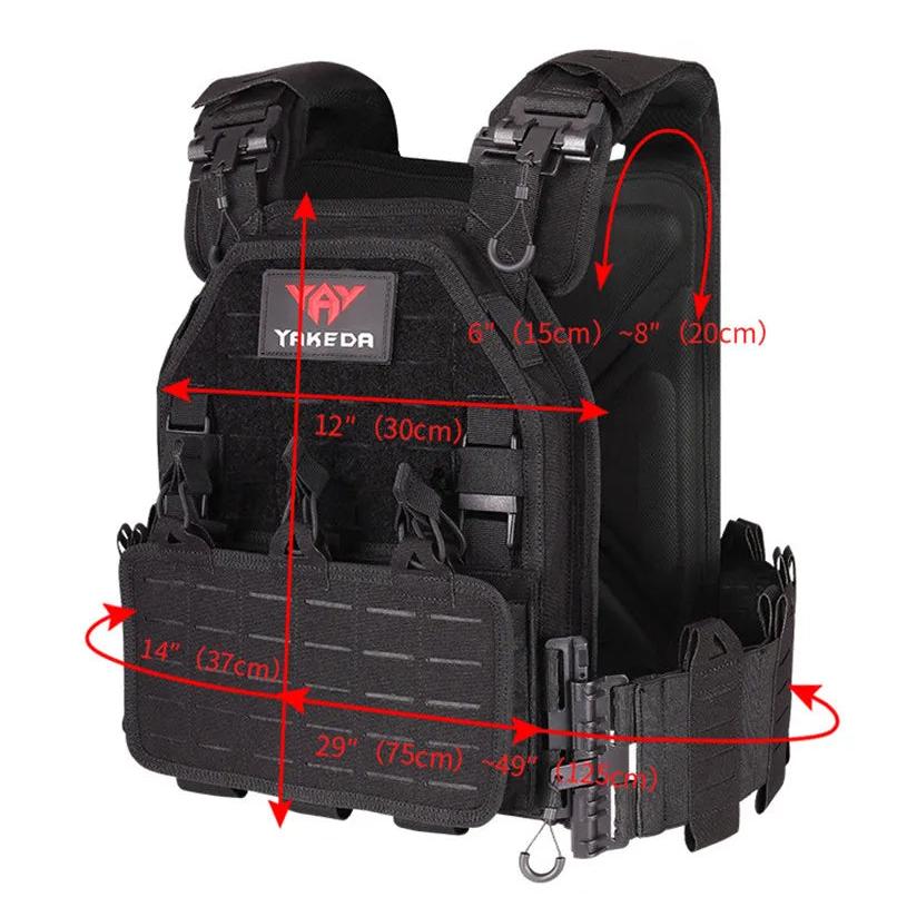 Adjustable Tactical Plate Carrier Vest for Airsoft by HitMyNeed