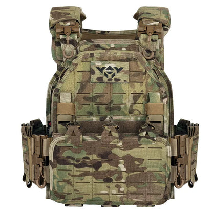 Adjustable Tactical Plate Carrier Vest for Airsoft by HitMyNeed