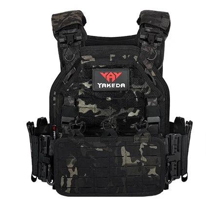 Adjustable Tactical Plate Carrier Vest for Airsoft black-cp by HitMyNeed