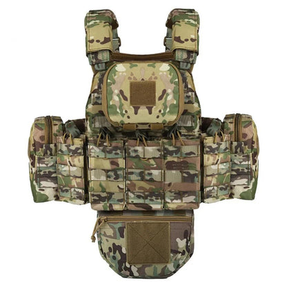 Adjustable Tactical Plate Carrier Vest with Pouches by HitMyNeed