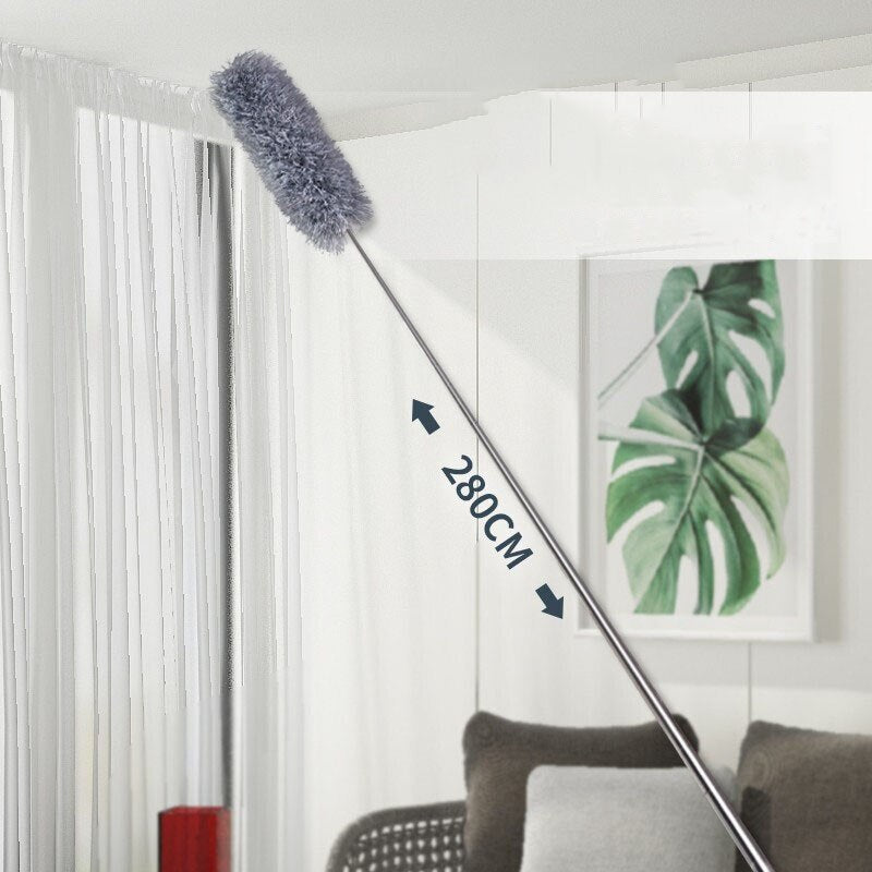 Adjustable Telescopic Cobweb Brush Duster 2.8m Reach by HitMyNeed