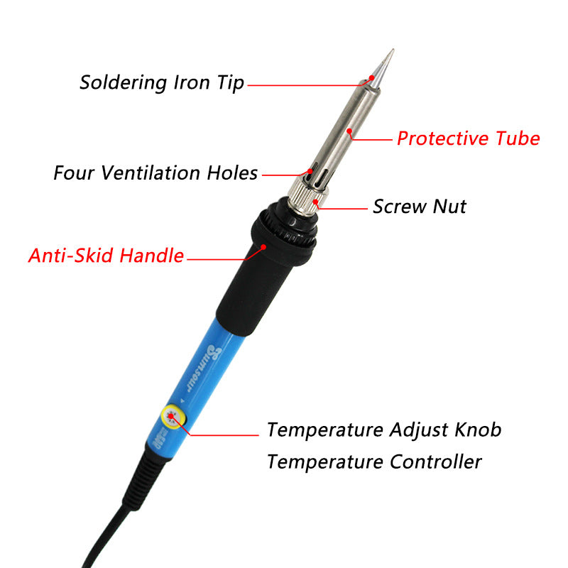 Adjustable Temperature Electric Soldering Iron 60W/80W by HitMyNeed
