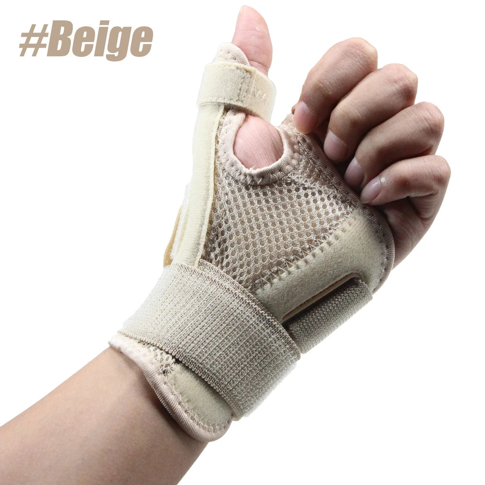 Adjustable Thumb Spica Splint & Wrist Support Brace 1pc-beige by HitMyNeed