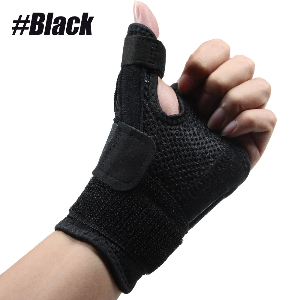 Adjustable Thumb Spica Splint & Wrist Support Brace 1pc-black by HitMyNeed