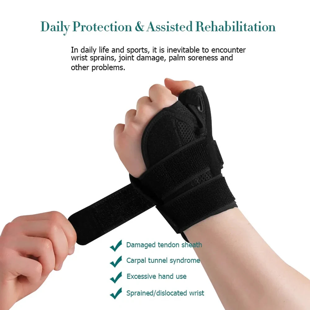 Adjustable Thumb Spica Splint & Wrist Support Brace by HitMyNeed