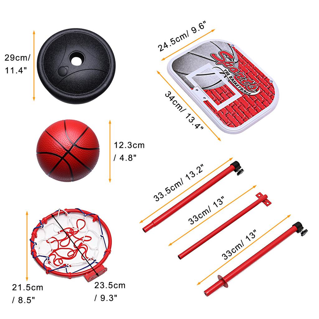 Adjustable Toddler Basketball Hoop Stand Set by HitMyNeed