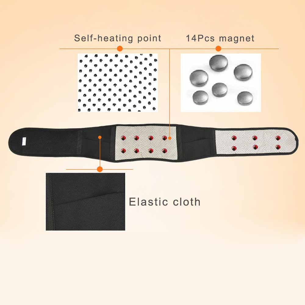 Adjustable Tourmaline Self-Heating Lumbar Support Belt 4xl-waist-120-138cm by HitMyNeed