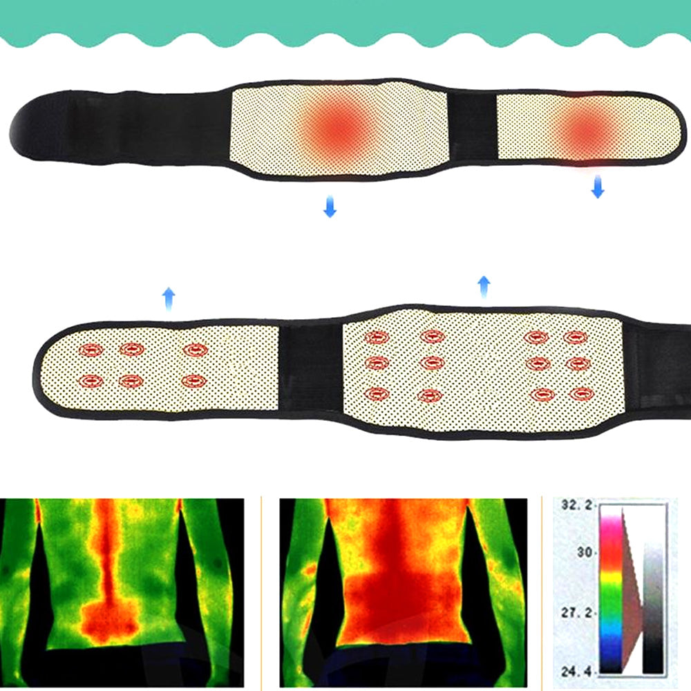 Adjustable Tourmaline Self-Heating Lumbar Support Belt l-for-waist-90-102cm by HitMyNeed