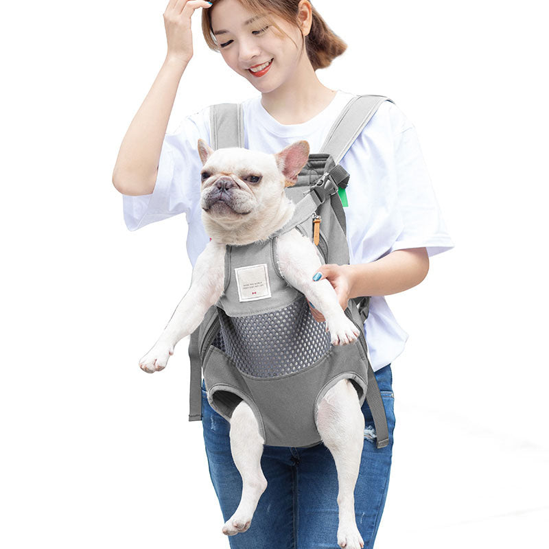 Adjustable Travel Pet Chest Carrier with Mesh by HitMyNeed