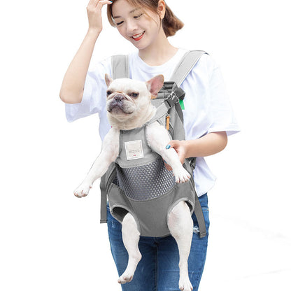 Adjustable Travel Pet Chest Carrier with Mesh by HitMyNeed