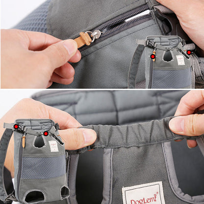 Adjustable Travel Pet Chest Carrier with Mesh by HitMyNeed