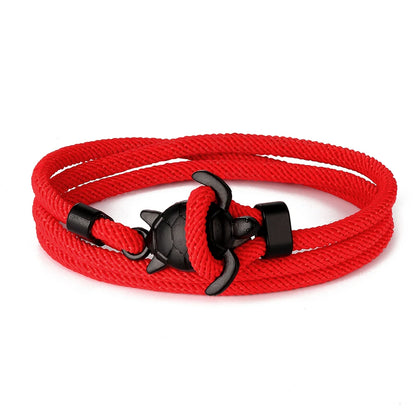 Adjustable Turtle Bracelet with Rope Wrap Design tz-1557 by HitMyNeed