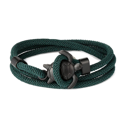 Adjustable Turtle Bracelet with Rope Wrap Design tz-1558 by HitMyNeed