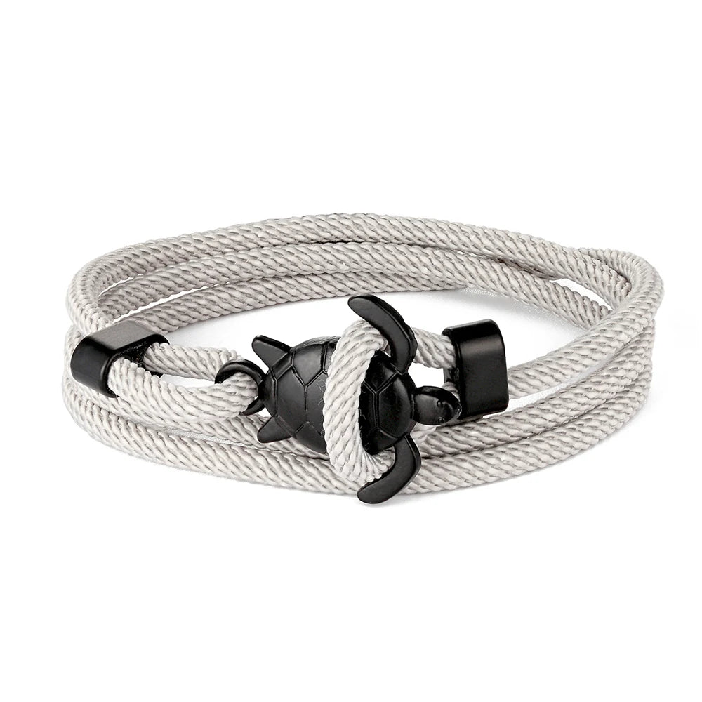 Adjustable Turtle Bracelet with Rope Wrap Design tz-1559 by HitMyNeed