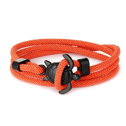 Adjustable Turtle Bracelet with Rope Wrap Design tz-1561 by HitMyNeed
