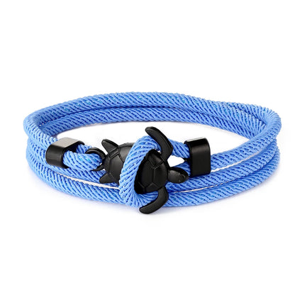 Adjustable Turtle Bracelet with Rope Wrap Design tz-1562 by HitMyNeed