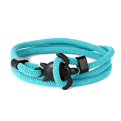 Adjustable Turtle Bracelet with Rope Wrap Design tz-1565 by HitMyNeed