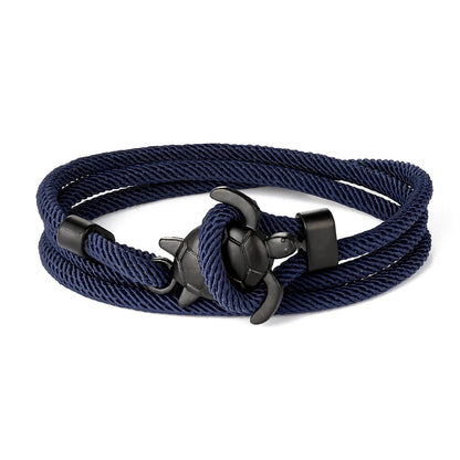 Adjustable Turtle Bracelet with Rope Wrap Design tz-1566 by HitMyNeed