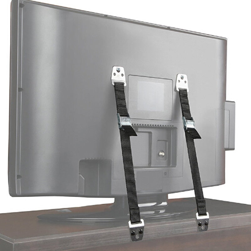 Adjustable TV Safety Straps, 2 Pack Anti-Tip Locks by HitMyNeed