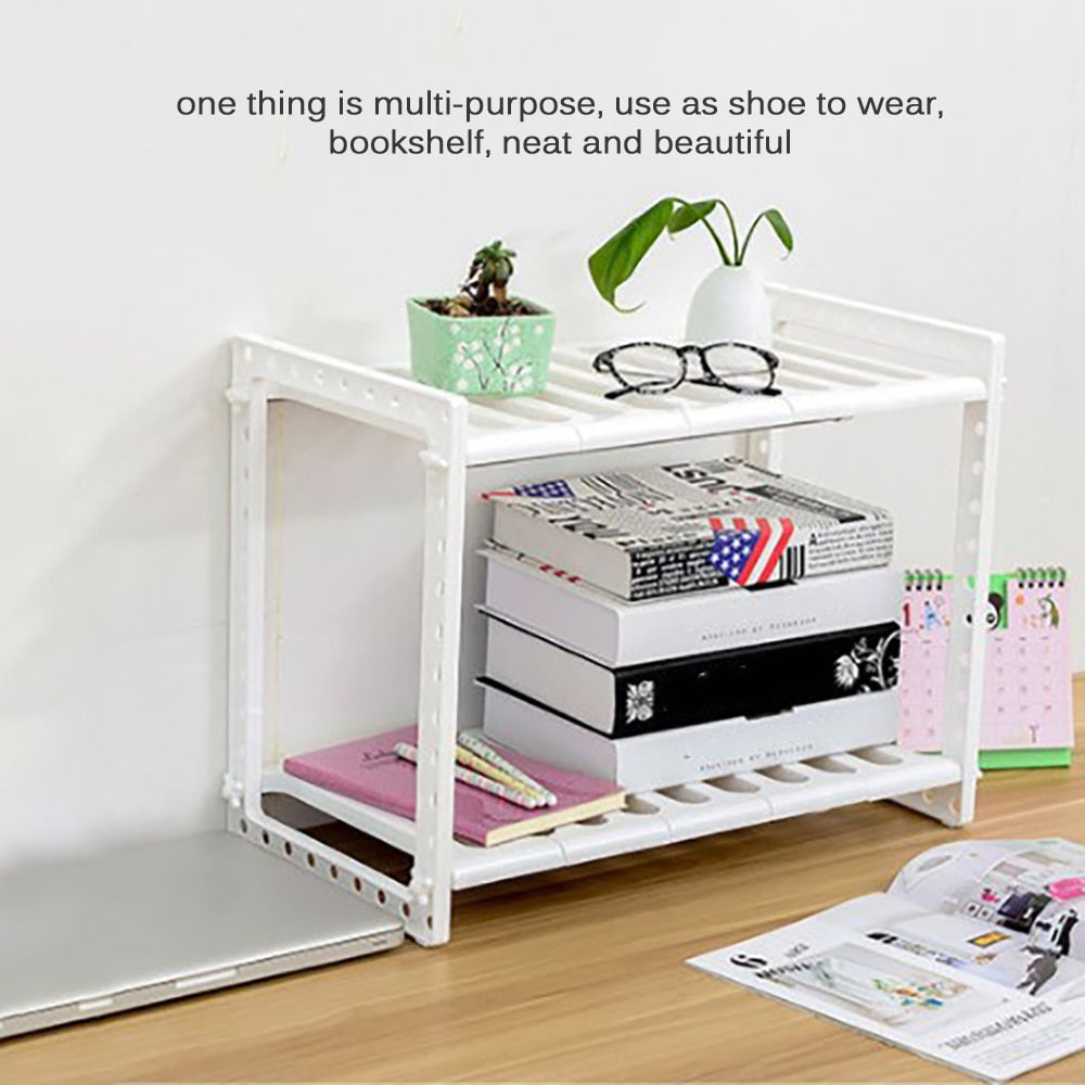 Adjustable Two-Tier Under Sink Organizer Rack by HitMyNeed