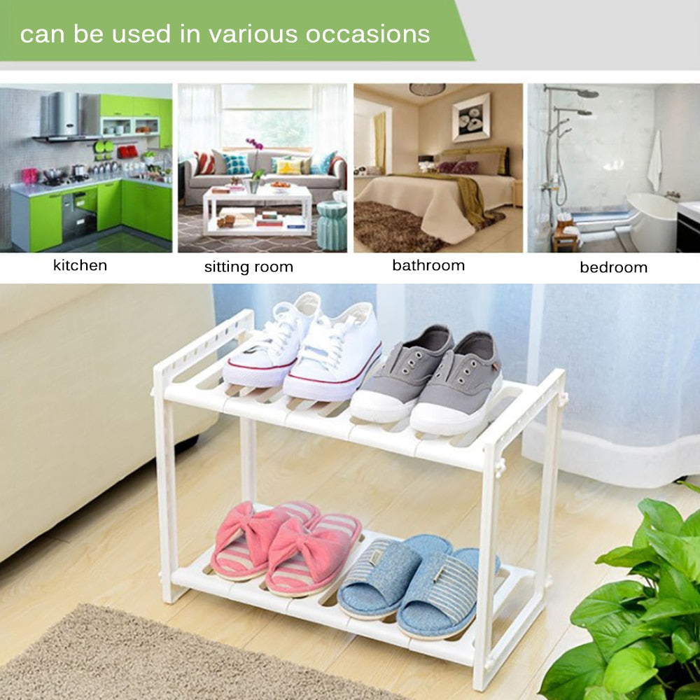 Adjustable Two-Tier Under Sink Organizer Rack by HitMyNeed