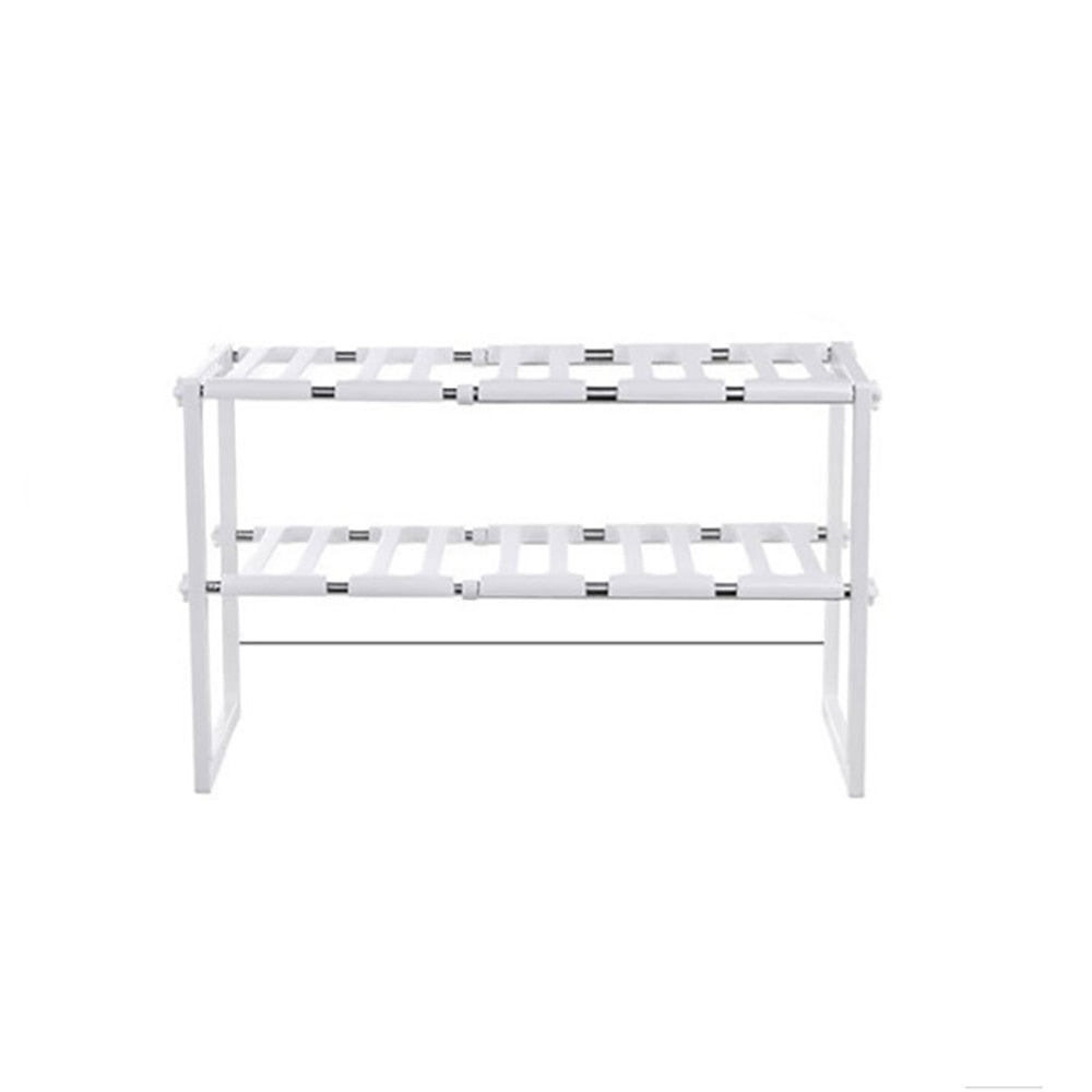 Adjustable Two-Tier Under Sink Organizer Rack by HitMyNeed