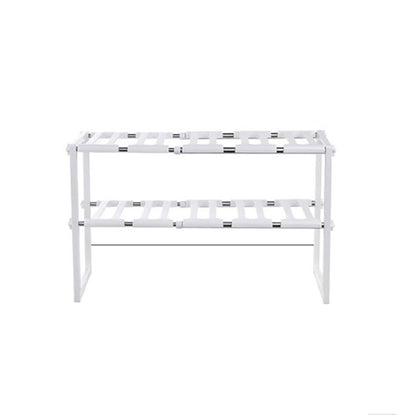 Adjustable Two-Tier Under Sink Organizer Rack by HitMyNeed