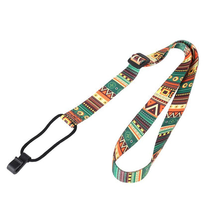 Adjustable Ukulele Strap with Colorful Abstract Design by HitMyNeed
