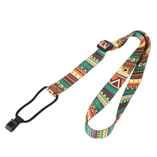 Adjustable Ukulele Strap with Colorful Abstract Design by HitMyNeed