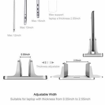 Adjustable Vertical Laptop Desk Stand Holder by HitMyNeed