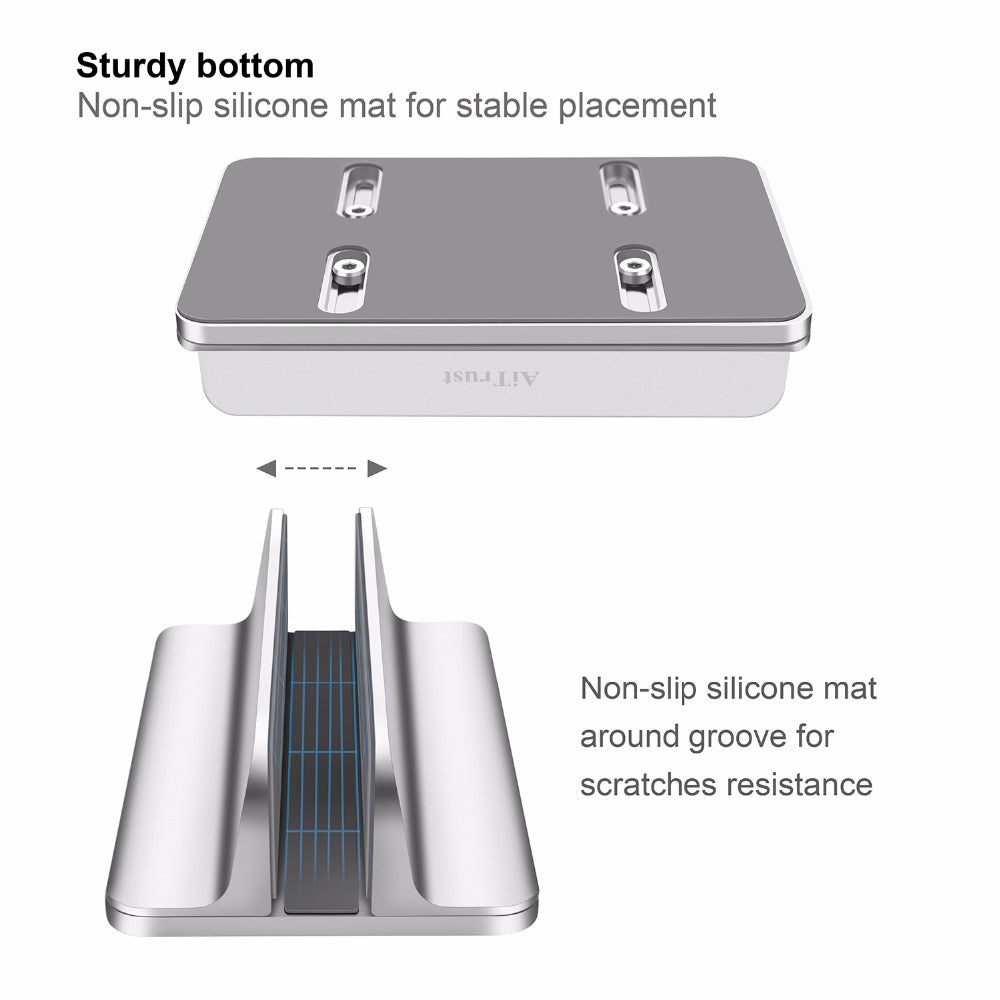 Adjustable Vertical Laptop Desk Stand Holder by HitMyNeed