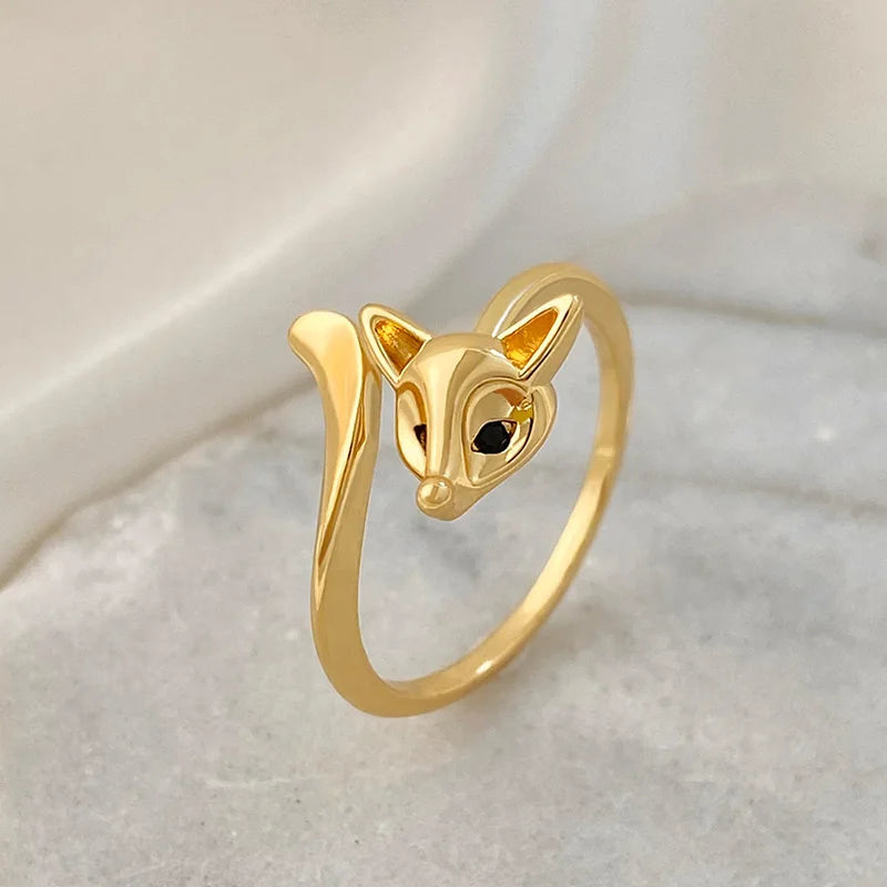Adjustable Vintage Fox Ring in Copper by HitMyNeed
