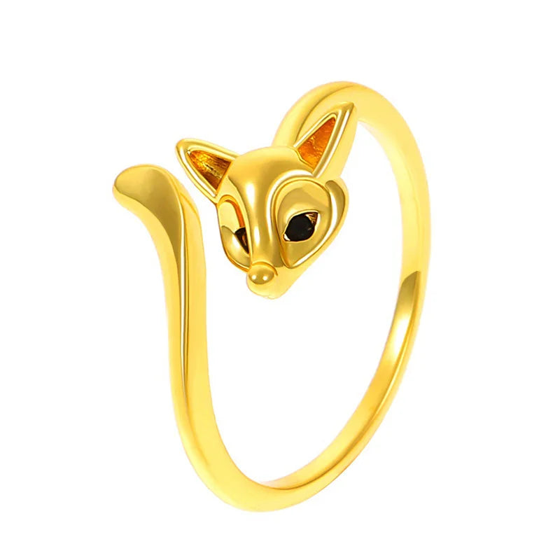 Adjustable Vintage Fox Ring in Copper by HitMyNeed