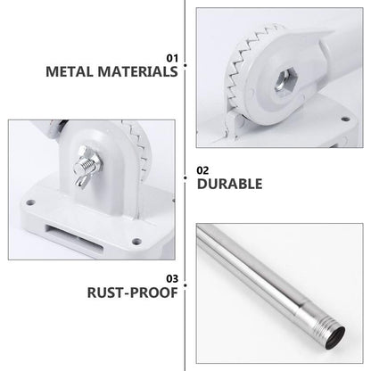 Adjustable Wall Mount Flag Pole with Bracket by HitMyNeed