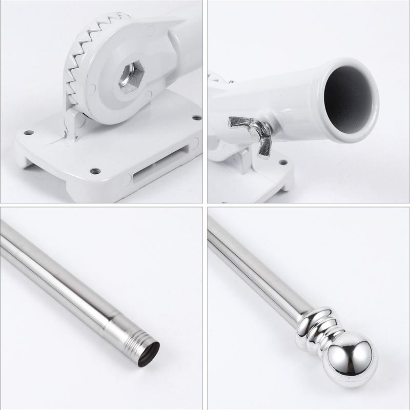 Adjustable Wall Mount Flag Pole with Bracket by HitMyNeed