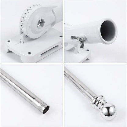 Adjustable Wall Mount Flag Pole with Bracket by HitMyNeed