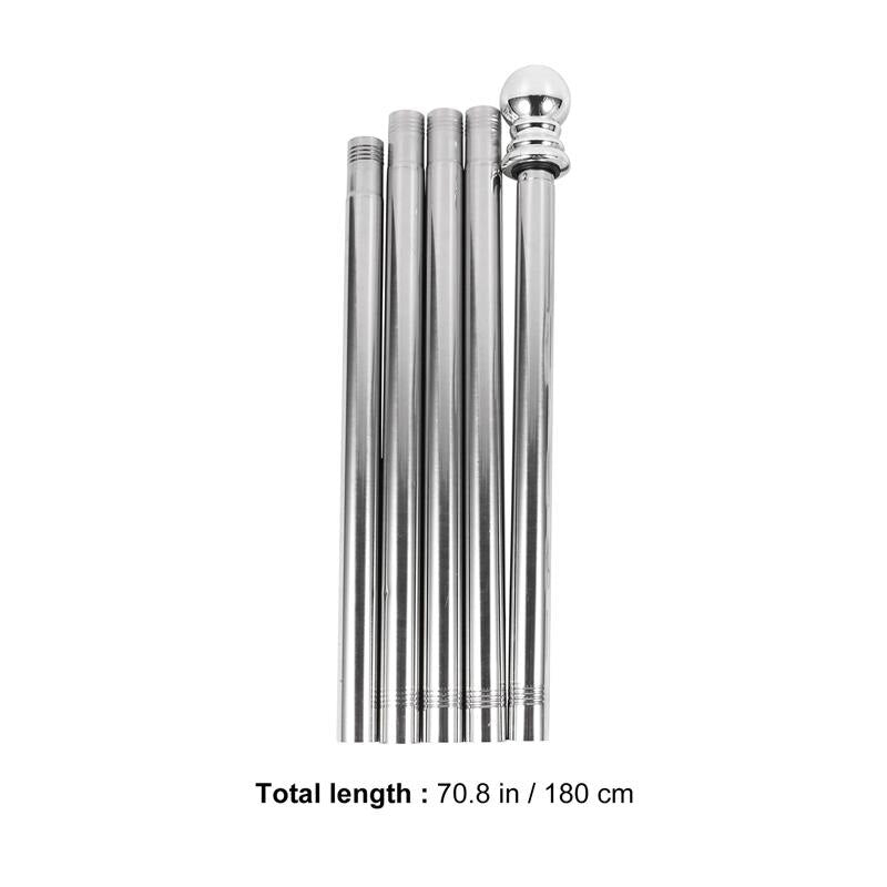 Adjustable Wall Mount Flag Pole with Bracket by HitMyNeed
