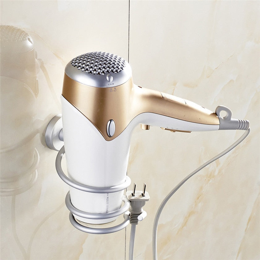 Adjustable Wall Mount Hair Dryer Holder by HitMyNeed