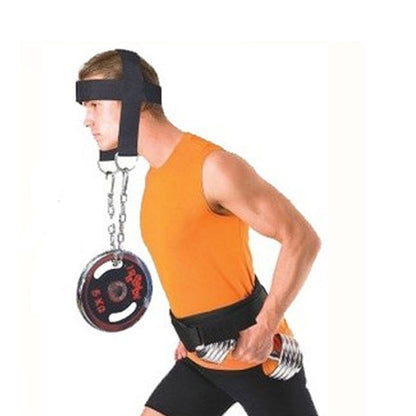 Adjustable Weight Lifting Head Harness with Chain by HitMyNeed