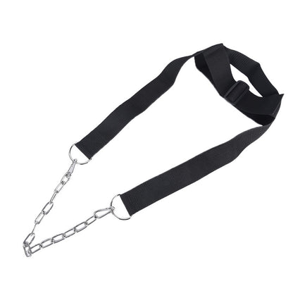 Adjustable Weight Lifting Head Harness with Chain by HitMyNeed