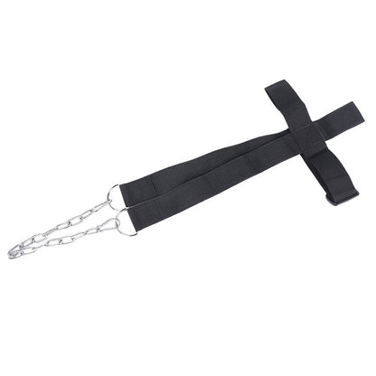 Adjustable Weight Lifting Head Harness with Chain by HitMyNeed