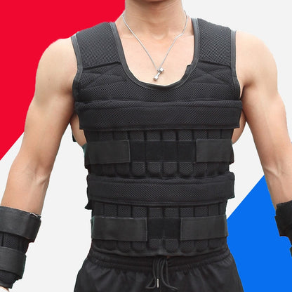 Adjustable Weighted Vest 30kg for Strength Training by HitMyNeed